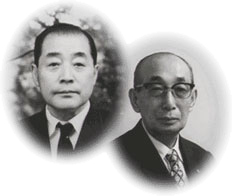 初代会長・渋沢敬三と初代理事長・櫛田光男
